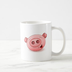 Mug Icône heureuse de porc