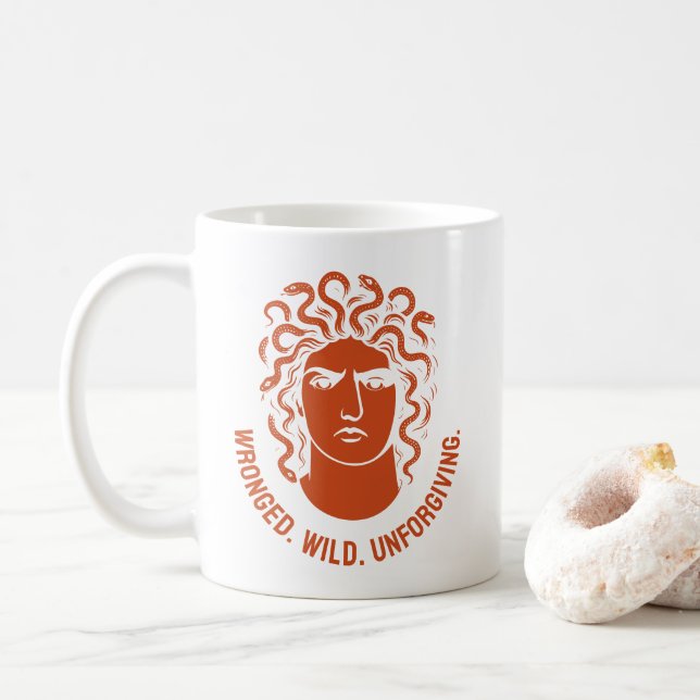 Mug Icône Medusa féministe (Avec donut)