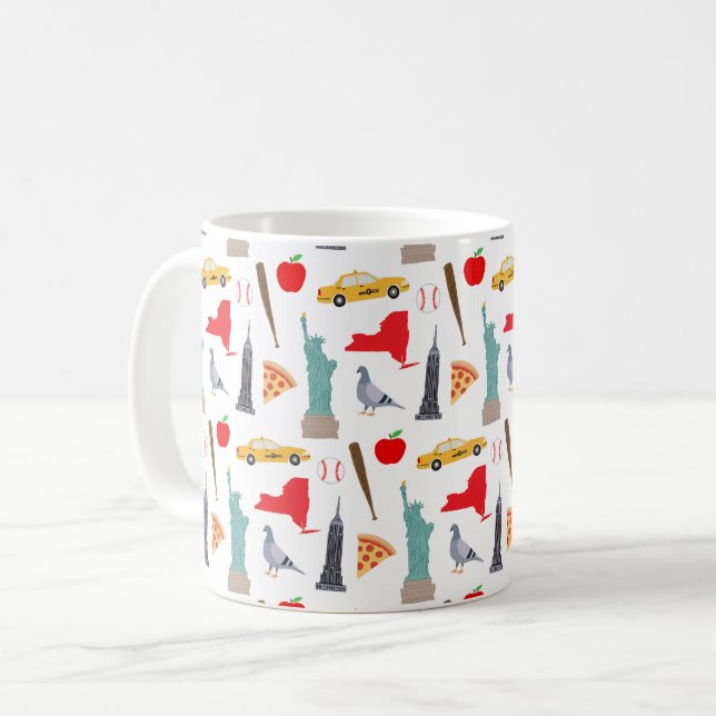 Mug Icônes de New York (Devant gauche)