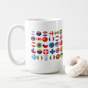 Mug Icônes des pays définies