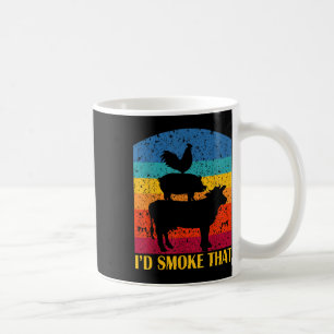 Mug Id Fumer ça - Drôle barbecue Retro Grilling
