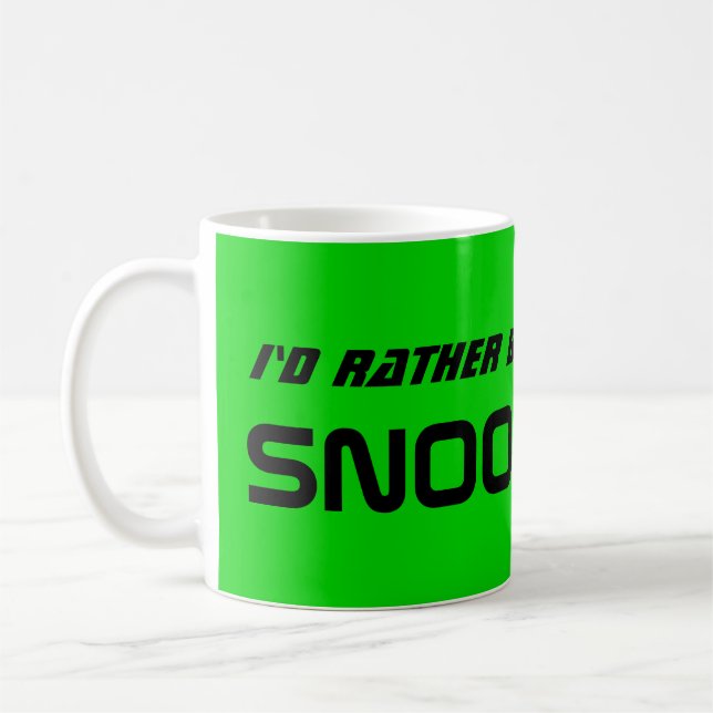 Mug Id Rather Be Playing Snooker Funny Billiards (Gauche)
