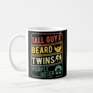 Mug Idéal Pour Dude-Tall Guy Beard Twins Purple Hoser