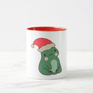 Mug Idée cadeau de Noël grenouille kawaii