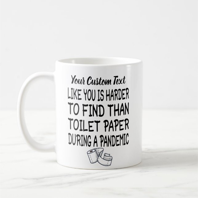 Mug Idée cadeau de quarantaine personnalisée et drôle (Gauche)