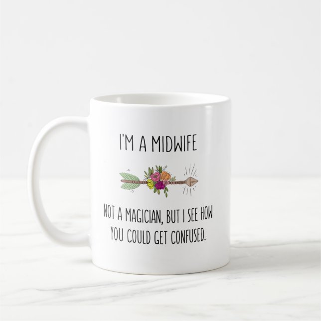 Mug Idée cadeau de sage-femme (Gauche)