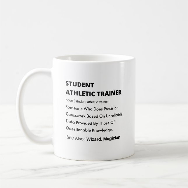 Mug idée cadeau pour l'entraîneur sportif étudiant (Gauche)