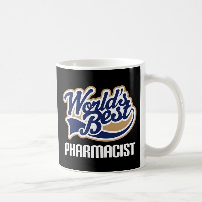 Mug Idée de cadeau pour le pharmacien (mondes (Droite)