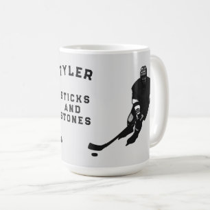 Mug Idées cadeaux personnalisées de joueur de hockey