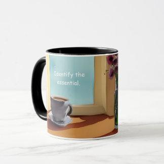 Mug Identifier la vie simple essentielle avec la terre