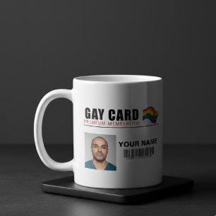 Mug Identité de membre Premium de la carte gay personn
