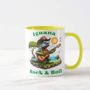 Mug Iguana Serenading Rock Dweller