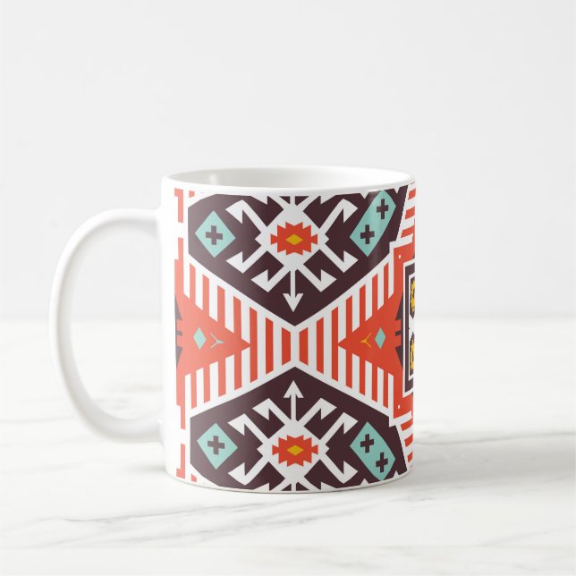 Mug Ikat Aztec : Textes à rayures ethniques (Gauche)