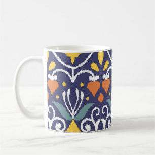 Mug Ikat fait main : Tissu ethnique boho