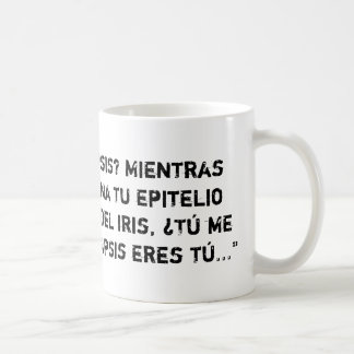 Mug Il effiloche blanche avec compliment sanitaire
