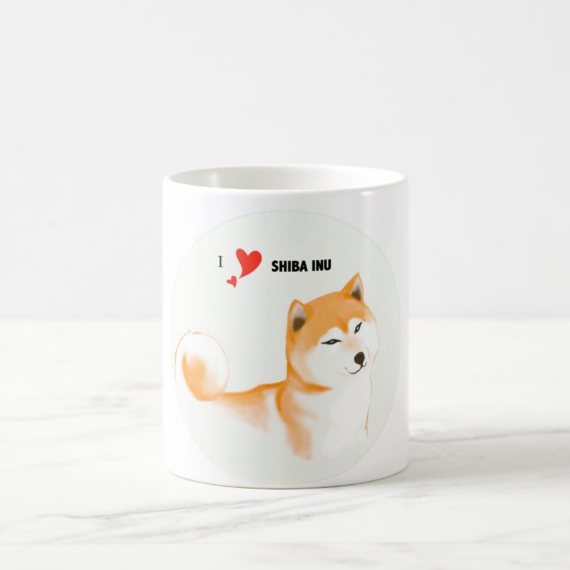 Mug Il effiloche Shiba inu (Centre)