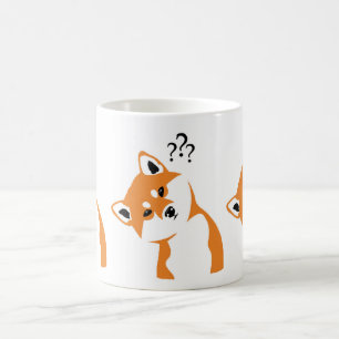 Mug Il effiloche Shiba inu douteux