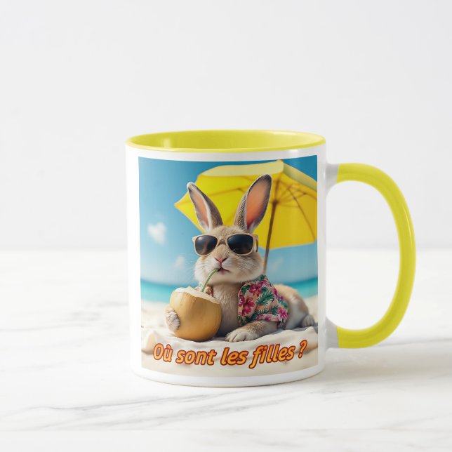 Mug Il est chaud le lapin. (Droite)