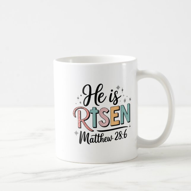 Mug Il Est Ressuscité Ado chrétien Fille Dieu Est Bon  (Droite)