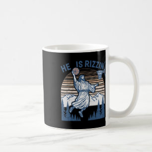 Mug Il Est Ressuscité Drôle de Pâques Jésus Jouant Ske