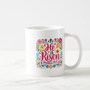 Mug Il Est Ressuscité Jésus-Christ Heureux Bible de Pâ