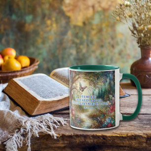Mug Il Est Ressuscité Matthieu 28:6 Bois De Verre Tiré