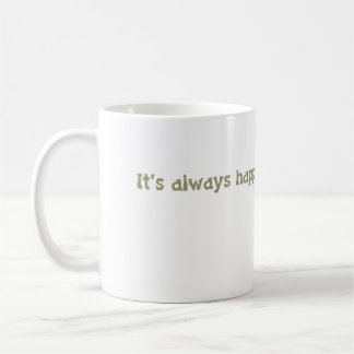 Mug il est toujours heure heureuse @ la bibliothèque