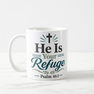 Mug Il est votre refuge Citation d'encouragement spiri