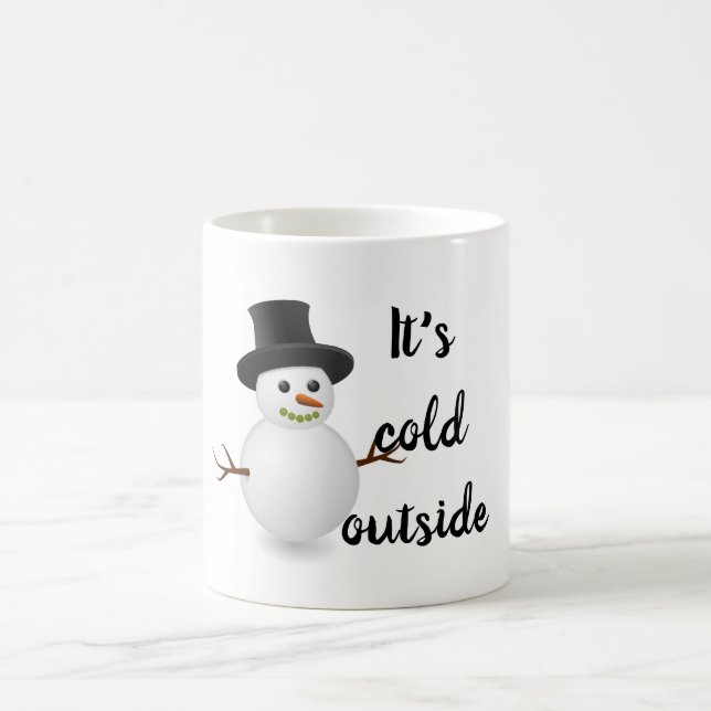 Mug Il fait froid à l'extérieur de la saison hivernale (Centre)
