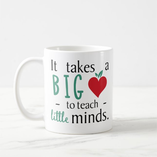 Mug Il faut à un grand coeur le professeur inspiré des (Gauche)
