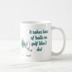 Mug Il faut beaucoup de balles au golf comme moi