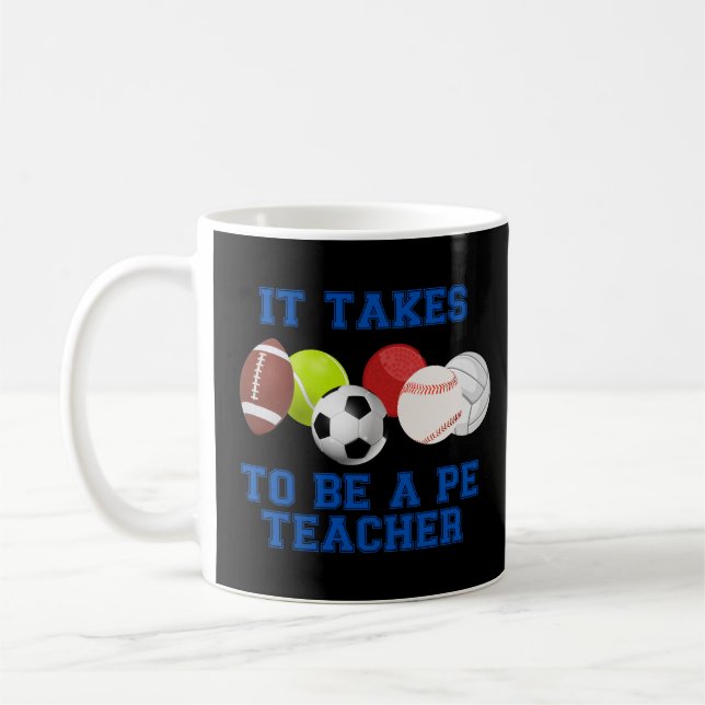 Mug Il Faut Des Couilles Pour Être Un Enseignant PE (Gauche)
