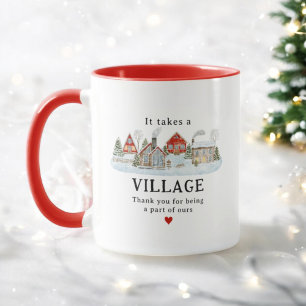 Mug Il faut un cadeau de Merci d'enseignant de village