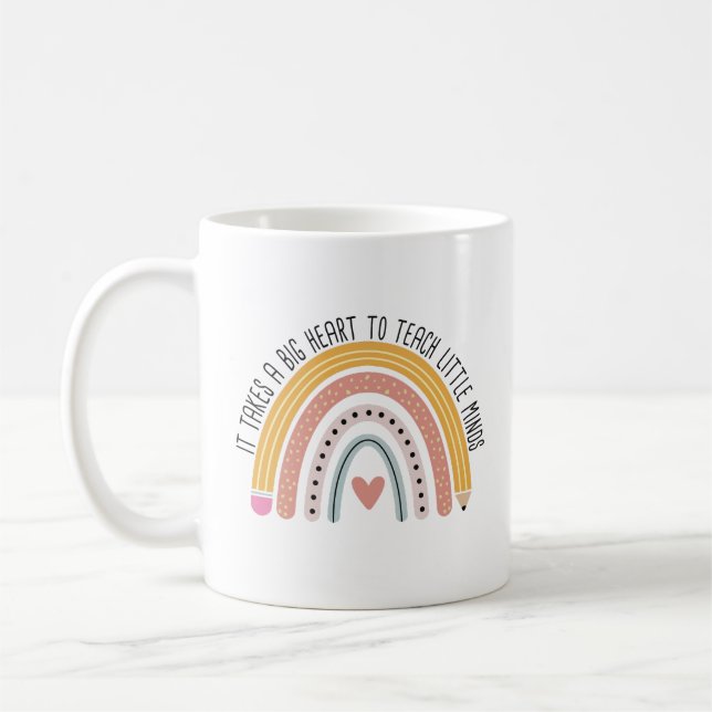Mug Il Faut Un Grand Coeur Pour Enseigner Les Petits E (Gauche)