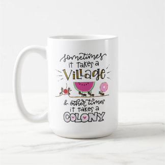 Mug Il faut un village, Lettré à la main
