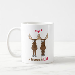Mug Il Moose be Love Valentine's Day mignon