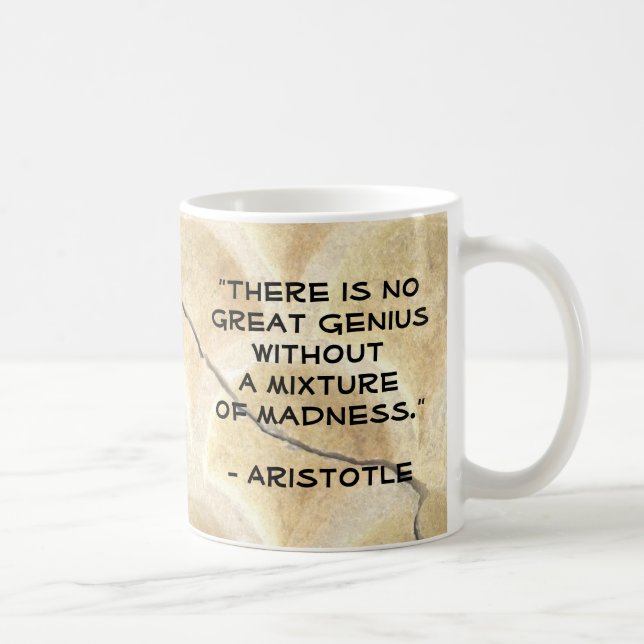 Mug : Il n'y a pas de grand génie sans folie (Droite)