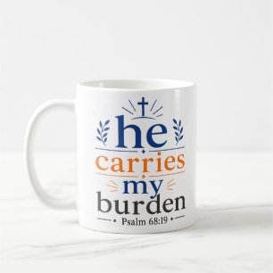 Mug Il Porte Mon Fardeau Espoir Chrétien Inspirant