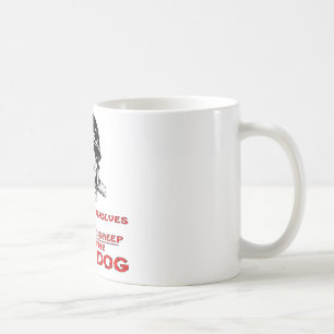 Mug Il y a des loups là sont des moutons que je suis