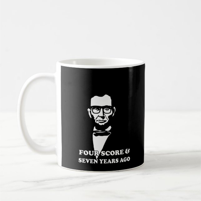 Mug Il Y A Quatre Points Et Sept Ans (Gauche)
