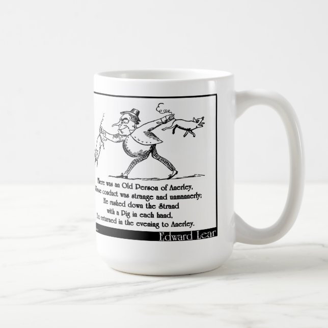 Mug Il y avait une personne âgée d'Anerley (Droite)