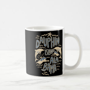 Mug Île Dauphin Alabama Océan Amoureux des Dauphins Ré