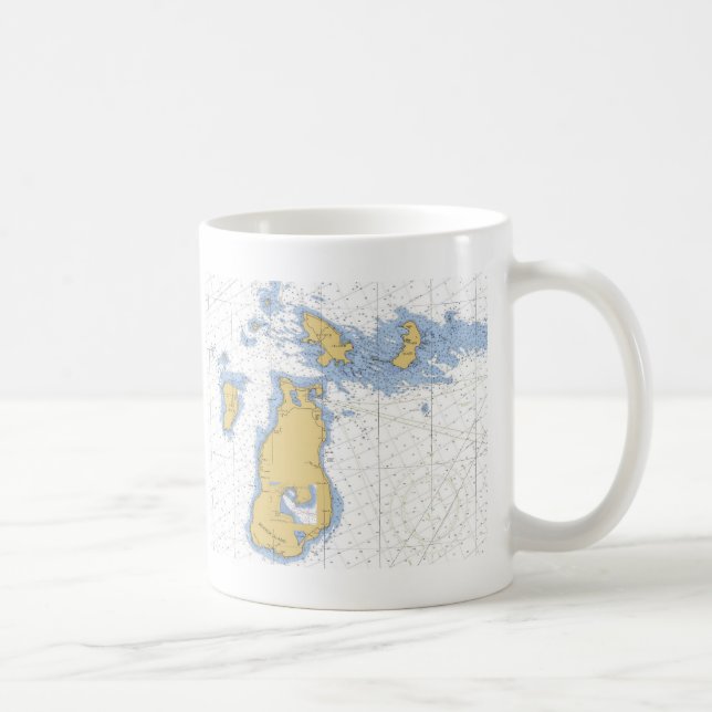 Mug Île de castor, diagramme nautique de MI (Droite)