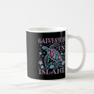 Mug Île de Galveston Tx Amoureux des Tortues Plage Col