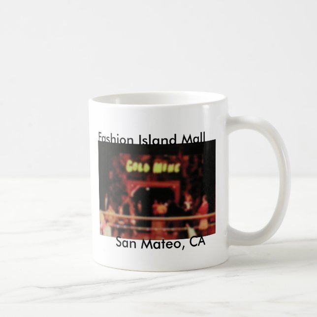Mug Île San Mateo, CA de mode de mine d'or (Droite)