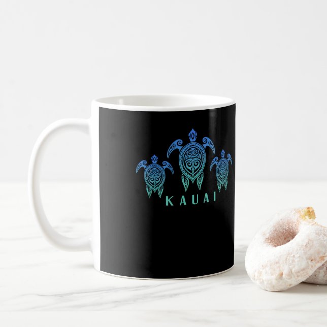 Mug Îles Hawaii Souvenir Vintage Kauai (Avec donut)