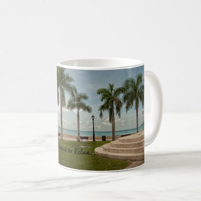 Mug Îles Vierges américaines Sainte-Croix Palm Trees T (Devant droit)