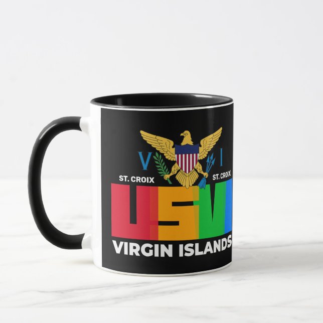Mug Îles Vierges américaines Sainte-Croix USVI Tropica (Gauche)