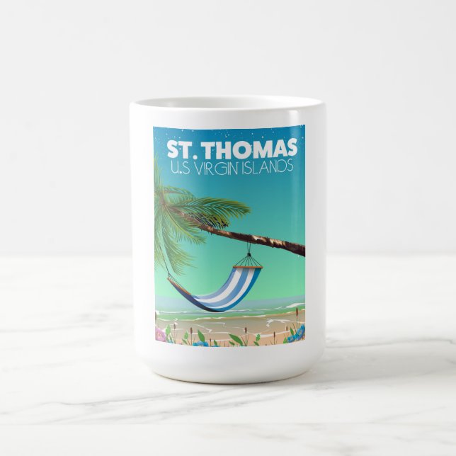 Mug Îles Vierges américaines St Thomas. (Centre)