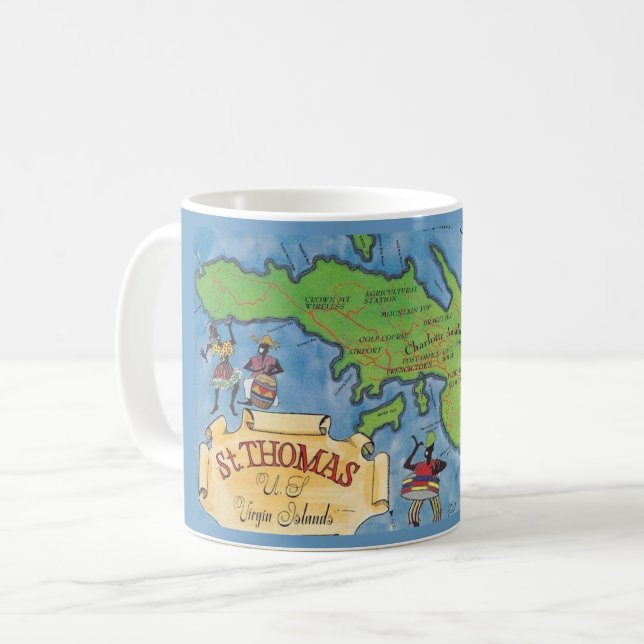 Mug Îles Vierges St Thomas (Devant gauche)